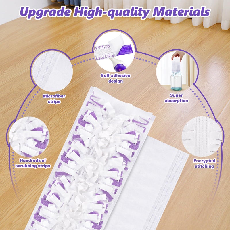 EHADOO Disposable Mop Pads Refills for Swiffer Powermop: 10 Pcs Wet Dry Pad for Multi-Surface Floor Cleaning - Mopping Replacement for Tile Hardwood - Sweeping Cloths for Home Kichen - Image 4